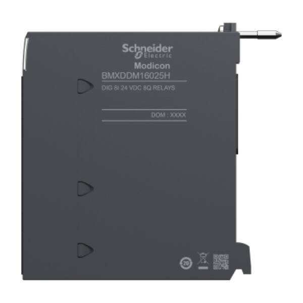 discrete I/O module X80 - 8 I - 24 V DC - 8 O - relay- severe environment - Schneider Electric - BMXDDM16025H
