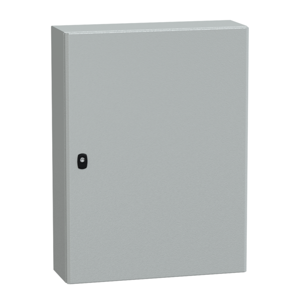 "Wall mounted steel enclosure, PanelSeT S3D, plain door, without mounting plate, 800x600x200mm, IP66, IK10" - Schneider Electric - NSYS3D8620
