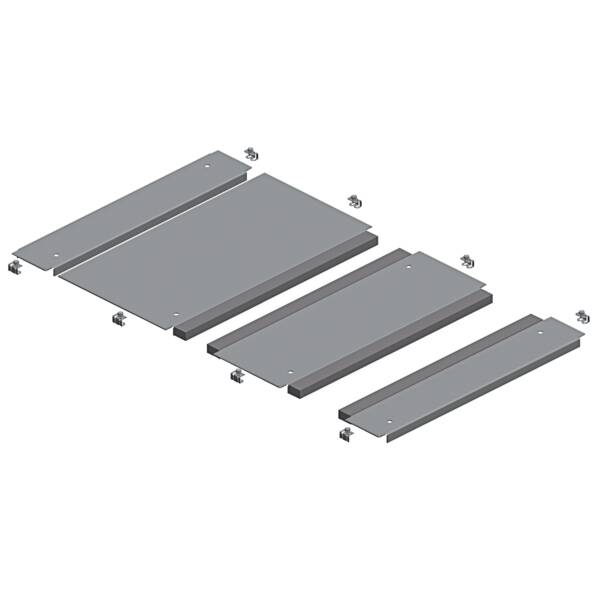 "Two entries cable gland plate, PanelSeT SFN, PanelSet SF, for electrical enclosure W1000 D600mm, fixed by clips" - Schneider Electric - NSYEC1062