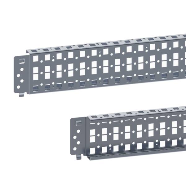 "Quick fixing cross rails, PanelSeT SFN, PanelSeT SF, PanelSeT SM,  H90 W800mm, 3 rows, set of 2" - Schneider Electric - NSYSQCR9080
