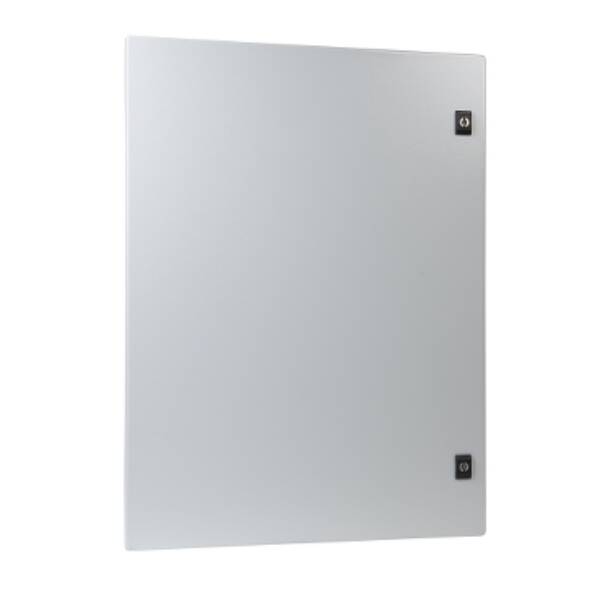 "Plain door PanelSet CRN H500xW500 RAL 7035, with lock" - Schneider Electric - NSYDCRN55