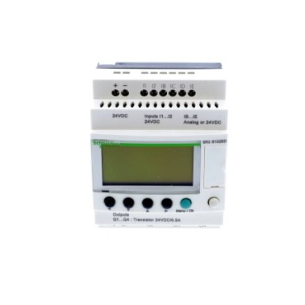 modular smart relay Zelio Logic - 10 I O - 24 V DC - clock - display - Schneider Electric - SR3B102BD