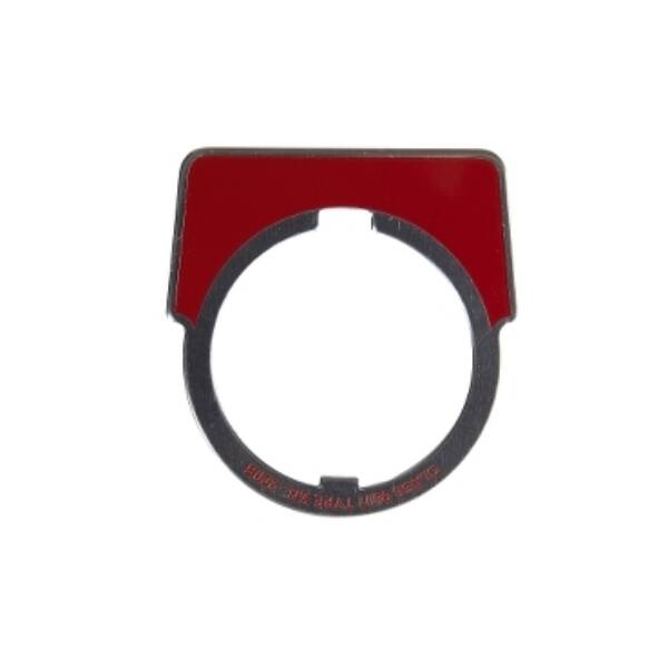 30MM LEGEND PLATE - BLANK (RED) - Schneider Electric - 9001KN200R