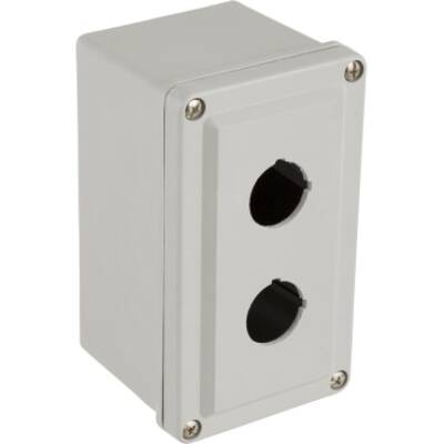empty control station - 9001SK - plastic - 2 cut-outs Ø 30 - Schneider Electric - 9001SKY2