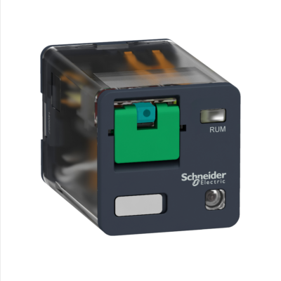 universal plug-in relay - Harmony RUM - 2 C/O - 12 V DC - 10 A - with LED - Schneider Electric - RUMC22JD
