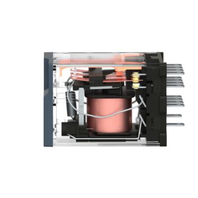 Miniature Plug-in relay - Harmony RXM 4 C/O 24 V AC 6 A with LED - Schneider Electric - RXM4AB3B7