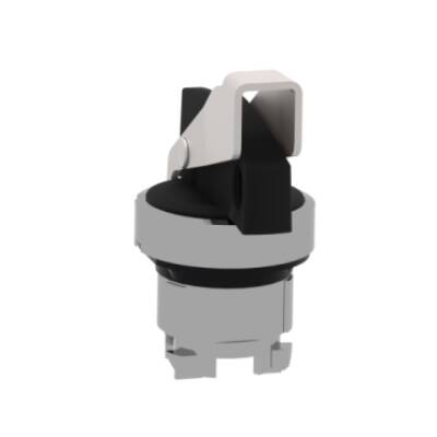 black selector switch head Ø22 2-position stay put - Schneider Electric - ZB4BJ294