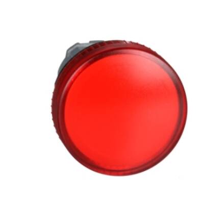red pilot light head Ø22 with plain lens for BA9s bulb - Schneider Electric - ZB4BV04