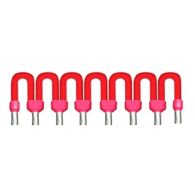 commoning link for connection sub-base - for common AC - red - 2 cm - Schneider Electric - ABFC08R02R