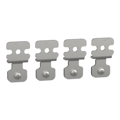"4 wall fixing brackets in stainless steel AISI 304 for PanelSeT S3X" - Schneider Electric - NSYPFCX