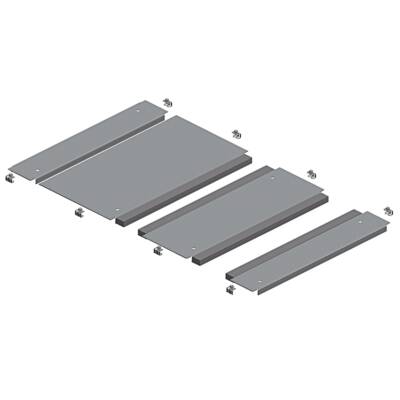 "Two entries cable gland plate, PanelSeT SFN, PanelSet SF, for electrical enclosure W600 D1200mm, fixed by clips" - Schneider Electric - NSYEC6122