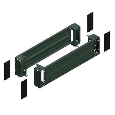 "Front & rear plinth, PanelSeT SFN, SF, SM, for electrical enclosure W700mm, plinth H200mm" - Schneider Electric - NSYSPF7200