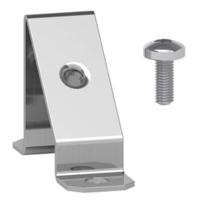 "Rail support bracket for fixing rails at an angle of 45Â°, PanelSeT SFN, PanelSeT SF, PanelSeT SM, steel" - Schneider Electric - NSYFB45