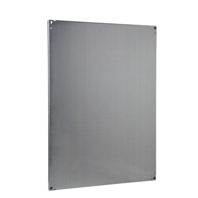 "Plain mounting plate, PanelSeT SFN, PanelSeT SF, PanelSeT SM, for electrical enclosure H2000 W600mm, galvanized steel" - Schneider Electric - NSYMP206