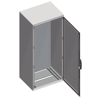 "PanelSeT SM compact enclosure with mounting plate - 2000x800x400 mm" - Schneider Electric - NSYSM20840P
