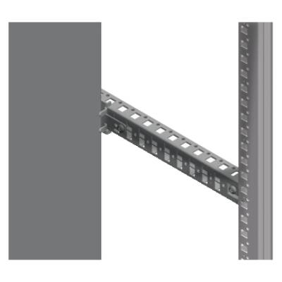 "Intermediate fixing supports for mounting plate in advanced position, PanelSeT SFN, PanelSeT SF, steel" - Schneider Electric - NSYSMPFA