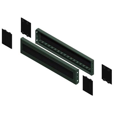 "Plinth side panels with brush, PanelSeT SFN, SF, SM, for electrical enclosure  D600mm, set of 2, H100mm" - Schneider Electric - NSYSPB6100