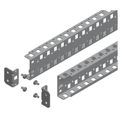 "Universal cross rails, PanelSeT SFN, PanelSeT SF, PanelSeT SM,  H65 W600mm, 2 rows, set of 2" - Schneider Electric - NSYSUCR6560
