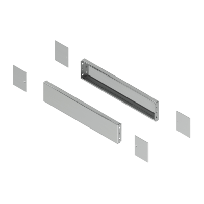 "PanelSeT -side plinth - H100 D500 stainless steel 304L" - Schneider Electric - NSYSPSX5100