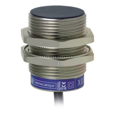 inductive sensor XS1 M30 - L41mm - brass - Sn10mm - 12..24VDC - cable 2m - Commercial Reference - XS1N30PC410TF