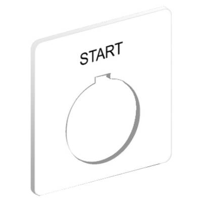 30MM LEGEND PLATE - START - Schneider Electric - 9001KN101WP