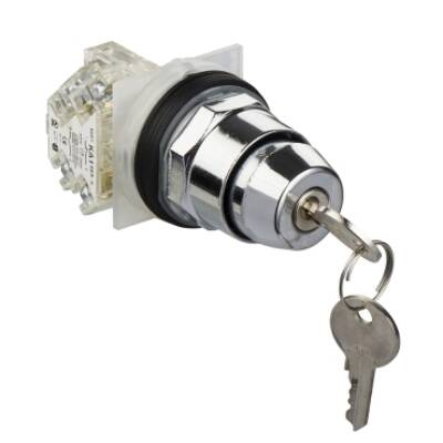 SELECTOR SWITCH 600VAC 10A 30MM T-K - Schneider Electric - 9001KS11K3H13