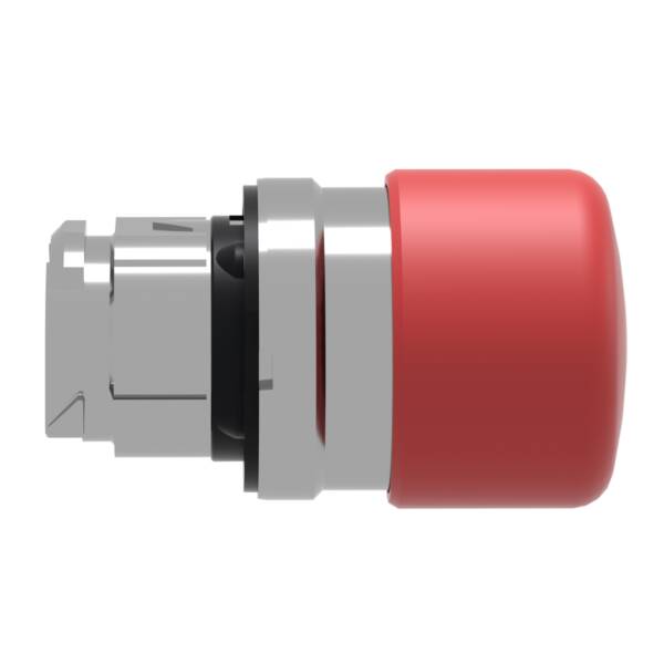red Ø30 mushroom pushbutton head Ø22 spring return - Schneider Electric - ZB4BC44