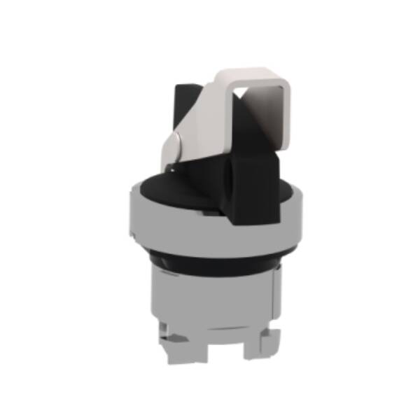 black selector switch head Ø22 2-position stay put - Schneider Electric - ZB4BJ294