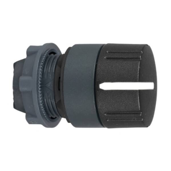black selector switch head ø22 2-position stay put - Schneider Electric - ZB5AD29