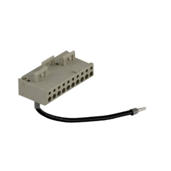 connection sub-base accessory - snap-on terminal block - 10 screw terminals - Schneider Electric - ABE7BV10