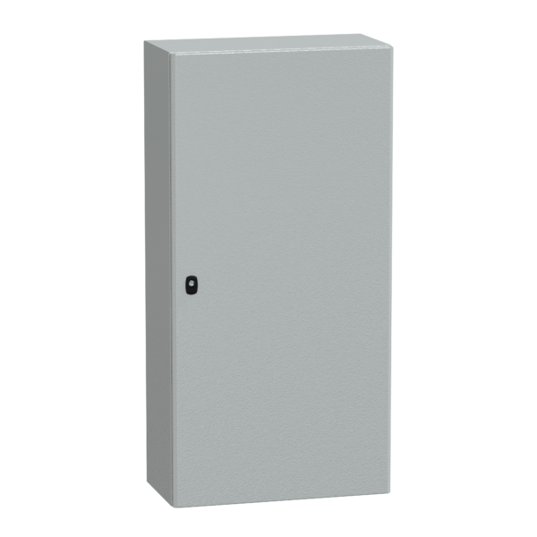 "Wall mounted steel enclosure, PanelSeT S3D, plain door, without mounting plate, 1200x600x300mm, IP66, IK10" - Schneider Electric - NSYS3D12630