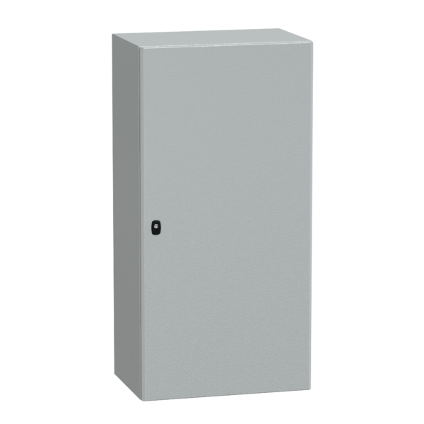 "Wall mounted steel enclosure, PanelSeT S3D, plain door, without mounting plate, 1200x600x400mm, IP66, IK10" - Schneider Electric - NSYS3D12640