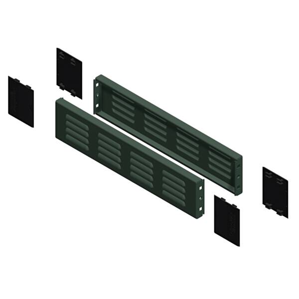 "Plinth ventilated side panels, PanelSeT SFN, PanelSet SF, Spacia SM, for electrical enclosure  D800mm, set of 4, H200mm" - Schneider Electric - NSYSPV8100
