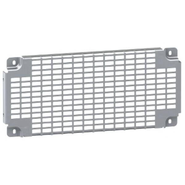 "Perforated mounting plate, PanelSeT SFN, PanelSeT SF, SM, for electrical enclosure  W600mm, galvanized steel, H225mm" - Schneider Electric - NSYSTMP2260
