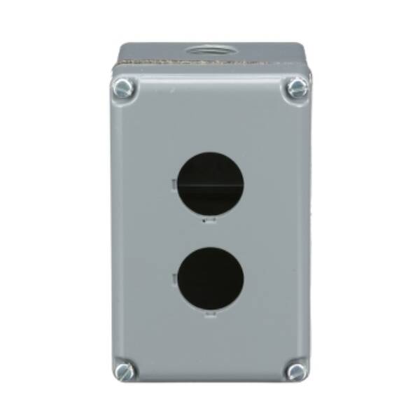 empty control station - 9001K - aluminium - 2 cut-outs Ø 30 - Schneider Electric - 9001KY2