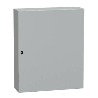 "Wall mounted steel enclosure, PanelSeT S3D, plain door, without mounting plate, 1200x1000x300mm, IP66, IK10" - Schneider Electric - NSYS3D121030