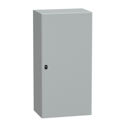 "Wall mounted steel enclosure, PanelSeT S3D, plain door, without mounting plate, 1200x600x400mm, IP66, IK10" - Schneider Electric - NSYS3D12640