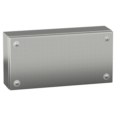 "Stainless steel wall mounted industrial box, PanelSeT SBX, 150x300x80 mm, IP66" - Schneider Electric - NSYSBX15308