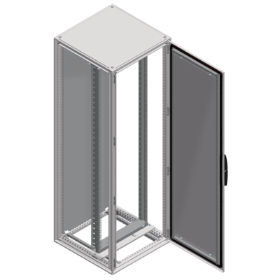 "PanelSeT SF 19" swing rack - 2200x600 mm - 45 modules" - Schneider Electric - NSYRSW645