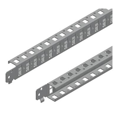 "Quick fixing cross rails, PanelSeT SFN, PanelSeT SF, PanelSeT SM,  H40 W400mm, 1 row, set of 2" - Schneider Electric - NSYSQCR4040
