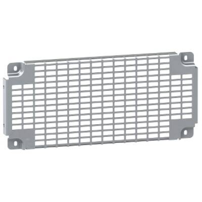 "Perforated mounting plate, PanelSeT SFN, PanelSeT SF, SM, for electrical enclosure  W1200mm, galvanized steel, H225mm" - Schneider Electric - NSYSTMP22120