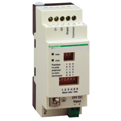 serial link tap isolation box - for PLC Twido - screw terminal block - 2 RJ45 - Schneider Electric - TWDXCAISO